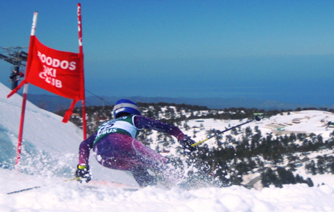 Skiing in the Troodos Mountains, Cyprus