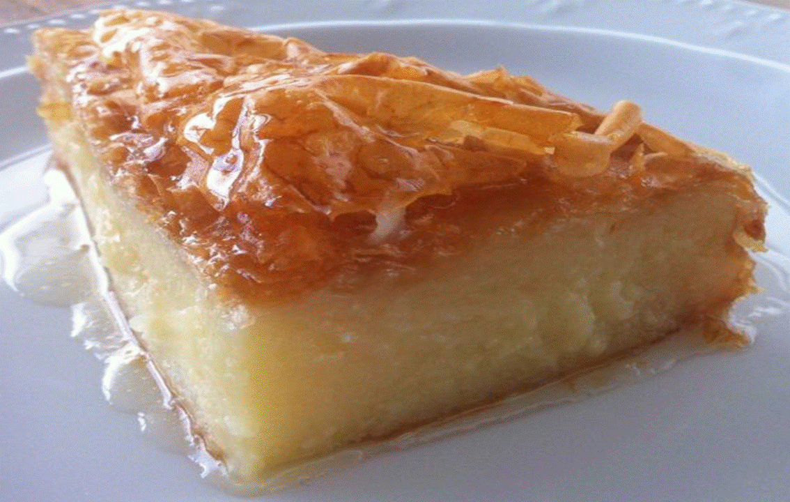 Recipe For Galatopoureko or Cypriot Custard Pie