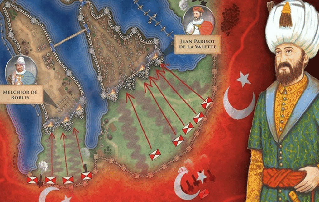 A Depiction Of The Ottoman Seige Of Cyprus