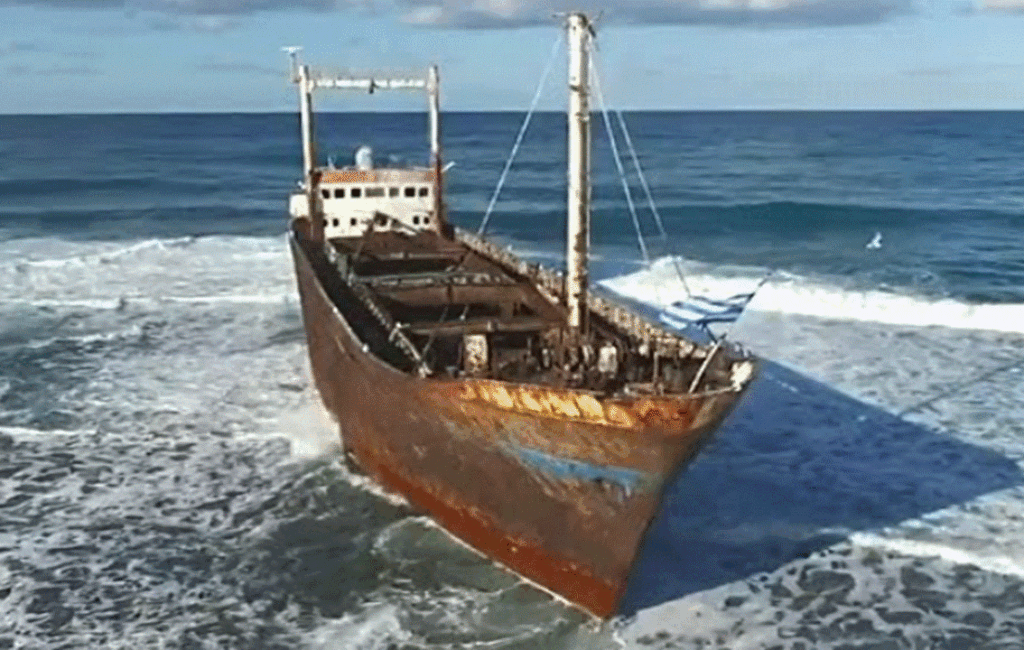 The Wreck Of The MV Dimitrios II Off Of The Paphos Coast