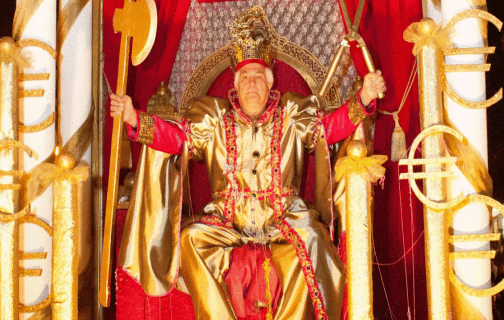 The Satirical Carnival King With Euro Signs