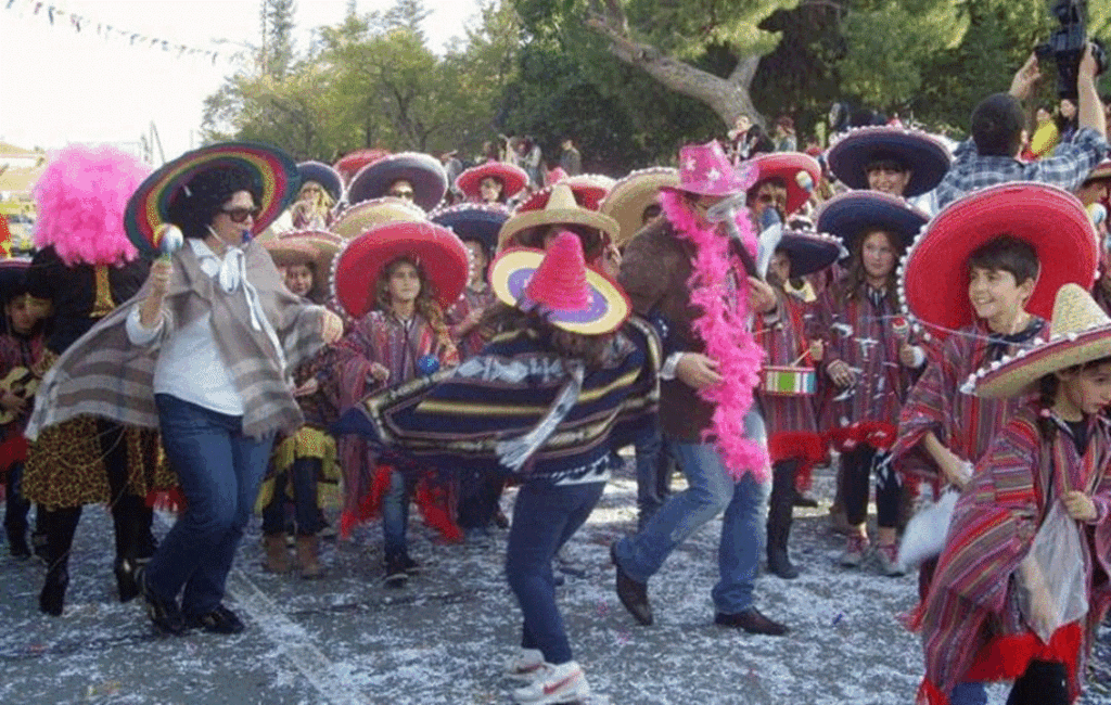 Mexican Dancers At The Paphos Carnival