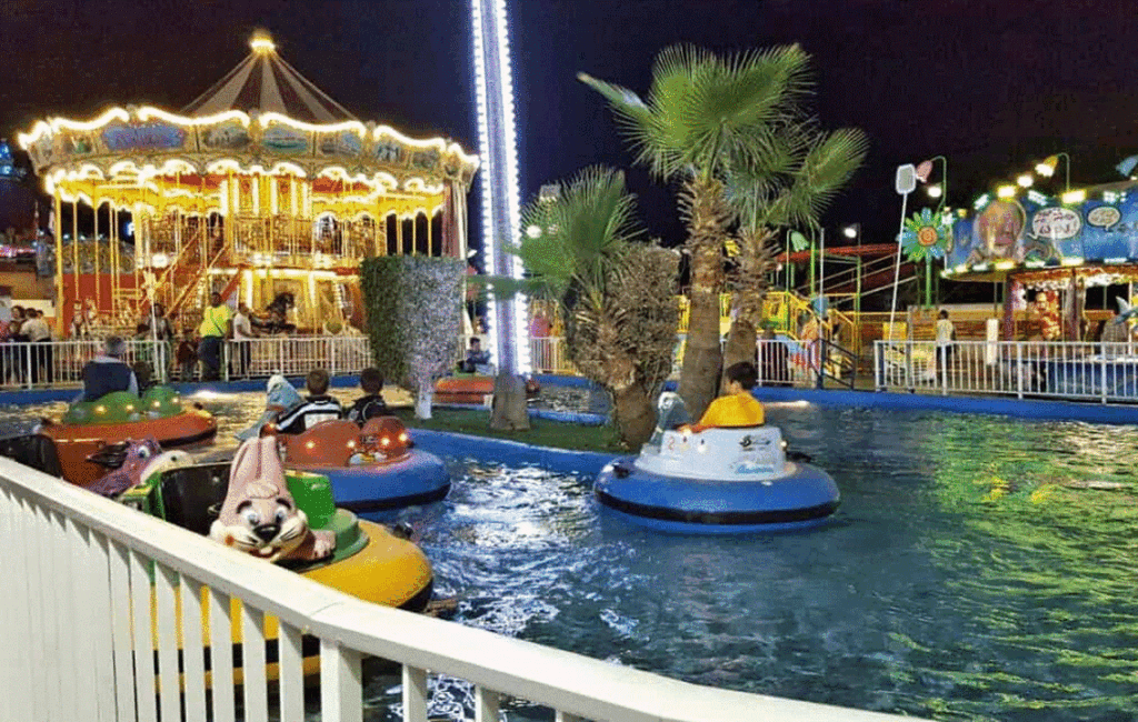 Bumper Boats At Parko Paliatso In Ayia