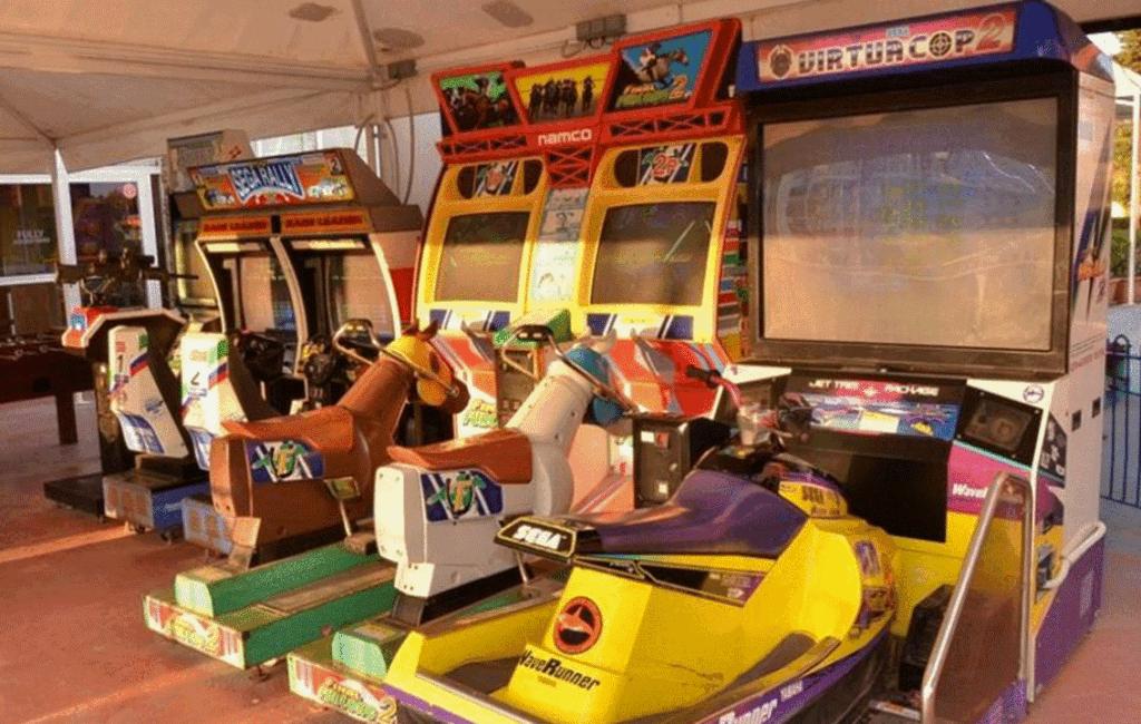 The Video Arcades At The Parko Paliatso In Ayia Napa