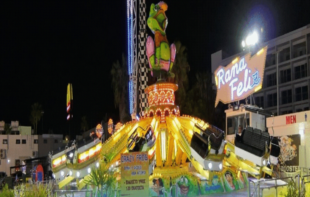 The Crazy Frog Ride At The Parko Paliatso In Ayia Napa