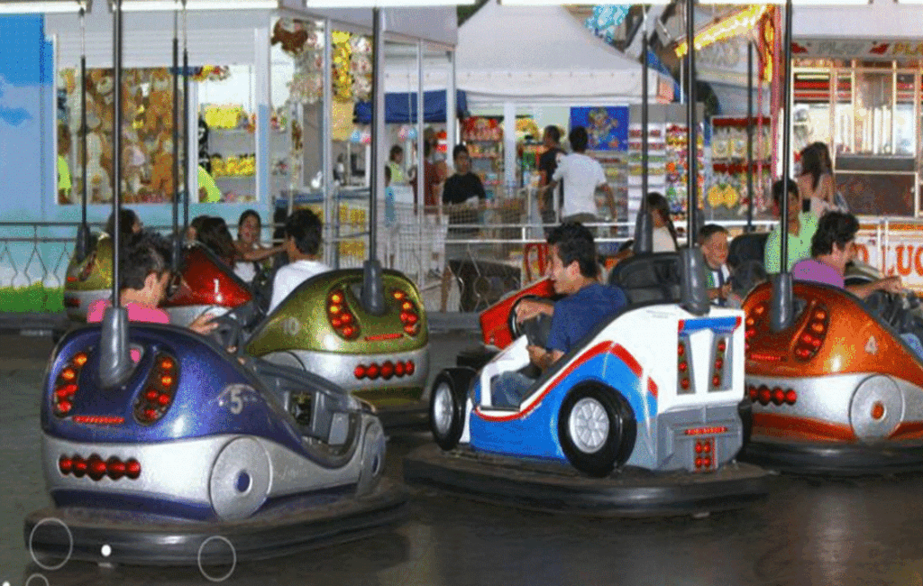 The Bumper Cars At The Parko Paliatso In Ayia Napa