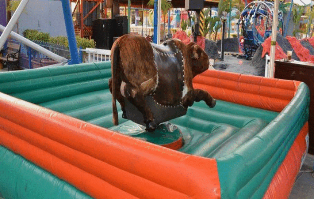 The Riding bull At The Parko Paliatso In Ayia Napa