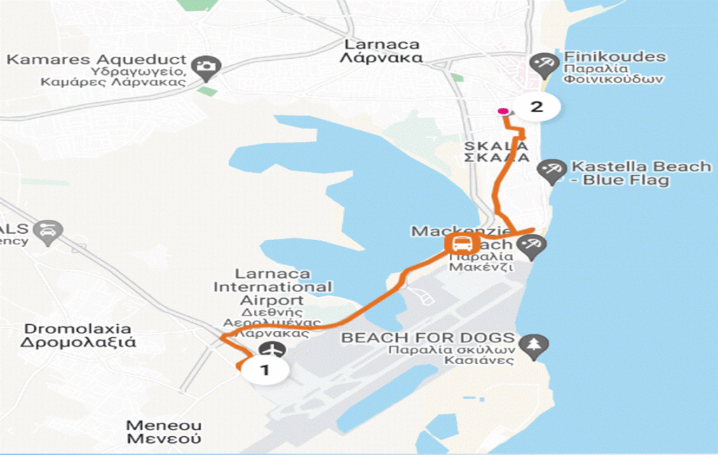 Bus 425 To Larnaca Fort & Medieval Castle