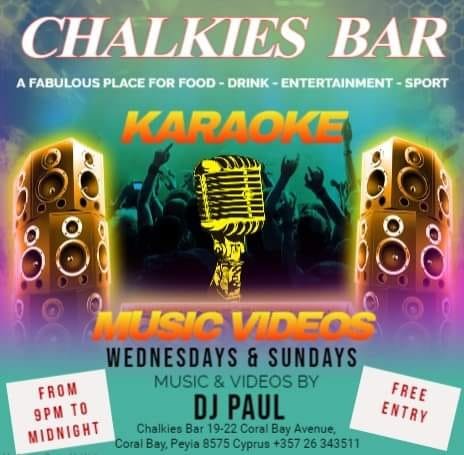 Karaoke At Chalkies Bar In Paphos