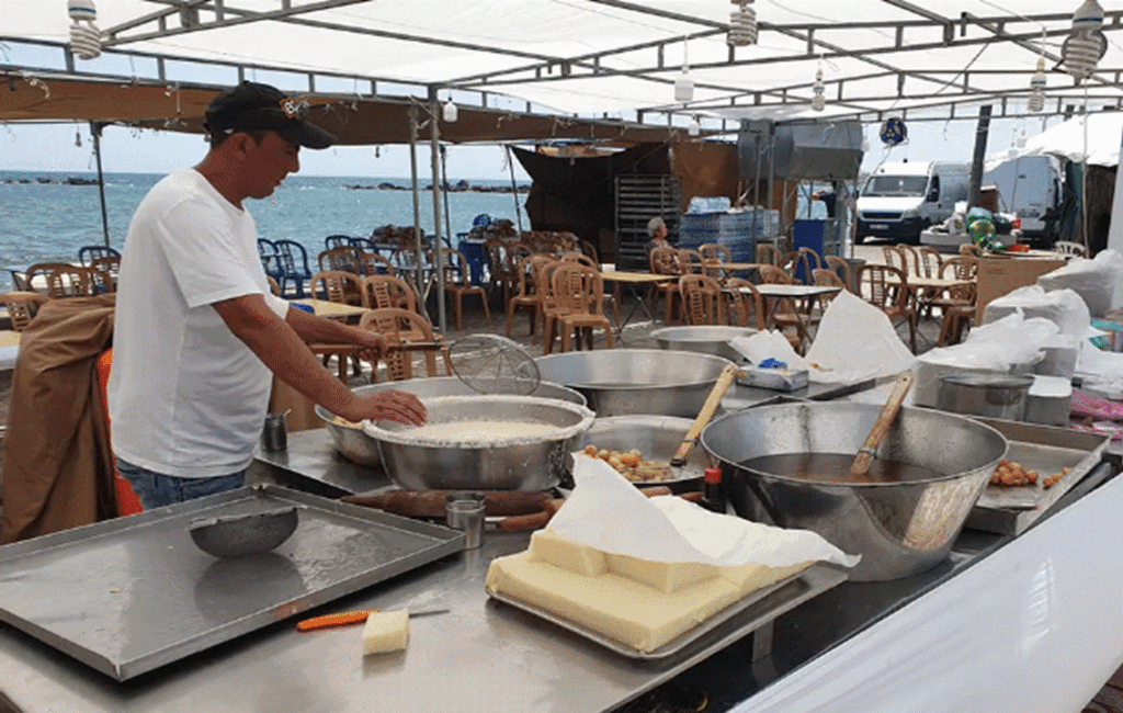 Food Stalls At The Kataklysmos Festival In Larnaca