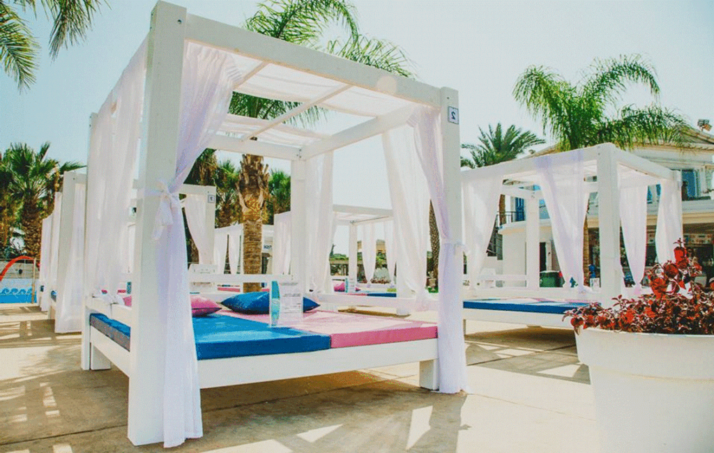 The Thea Private VIP Cabanas At The WaterWorld Waterpark In Ayia Napa