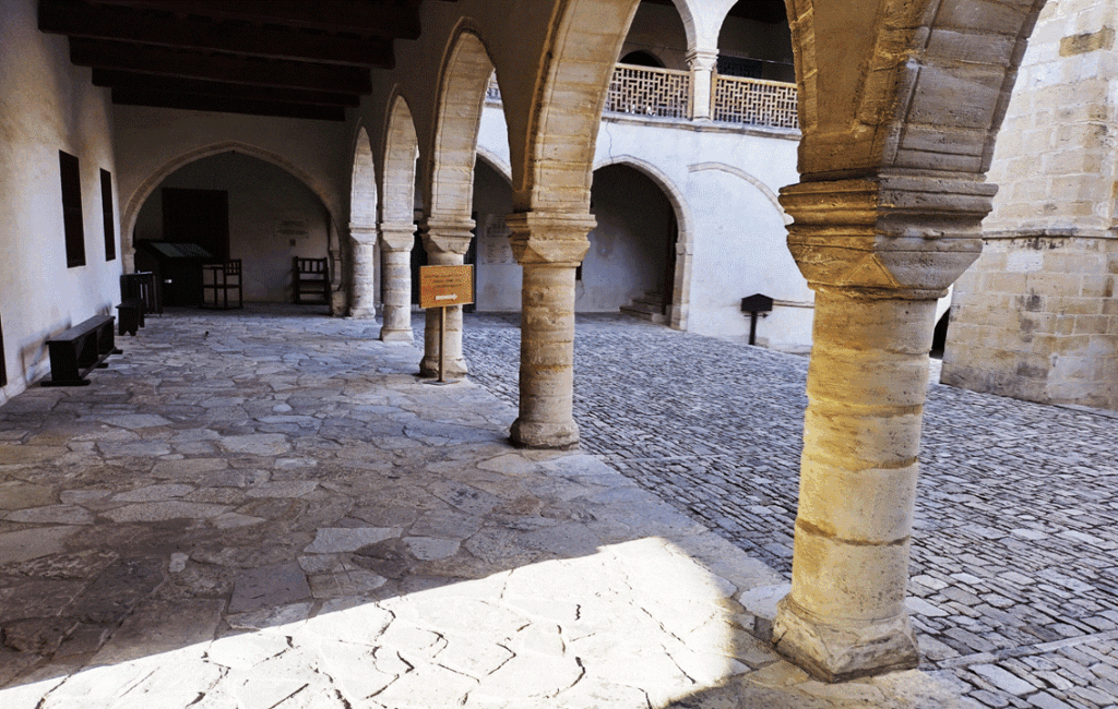 The Monastery Of The Holy Cross In The Village Of Omodos