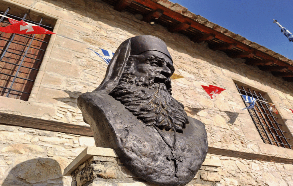 The Monastery Of The Holy Cross In The Village Of Omodos