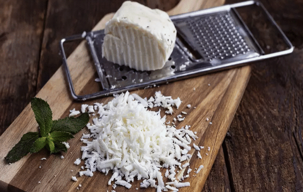 Fresh Halloumi CHeese At The Municipal Market In The Old Town Of Paphos