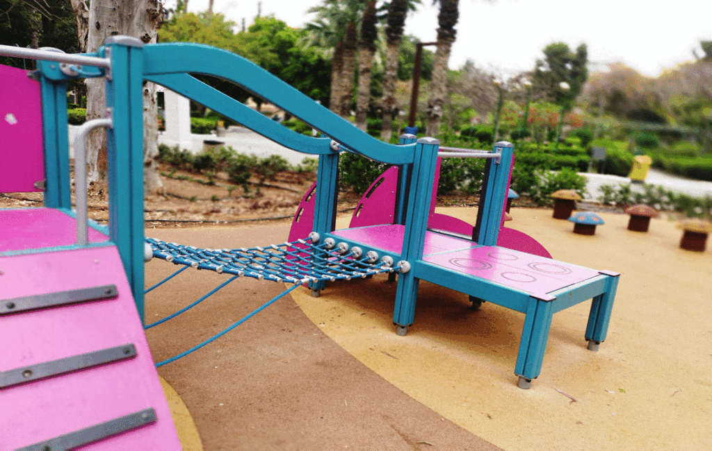 Children's Play Area At The Public Municipal Gardens In Limassol City Cyprus