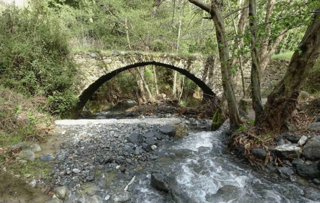 The Piscopou Bridge By The Village Of Fini