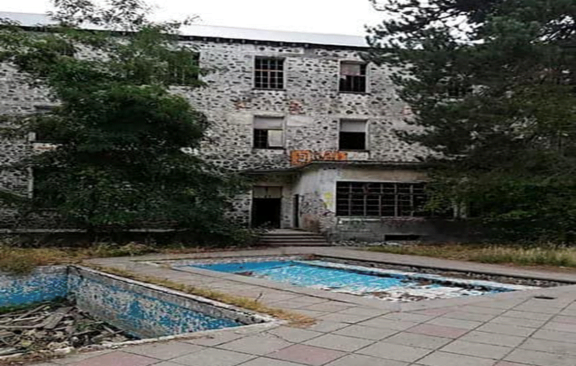 The Ruins Of The Berengaria Hotel Near The Village Of Prodromos Cyprus