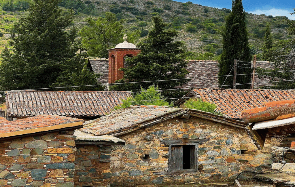 The Village Of Fikardou In The District Of Nicosia In Cyprus