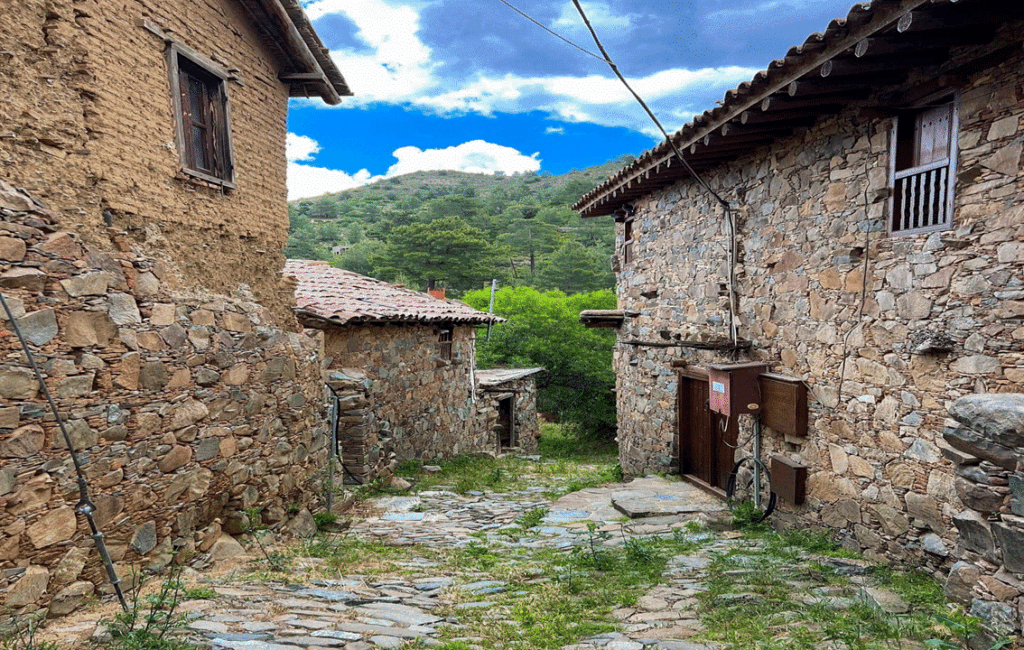 The Village Of Fikardou In The District Of Nicosia In Cyprus