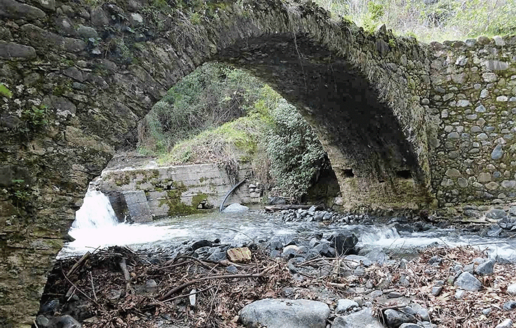 The Piscopou Bridge By The Village Of Fini