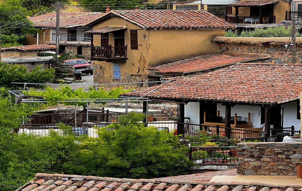 The Village Of Fikardou In The District Of Nicosia In Cyprus