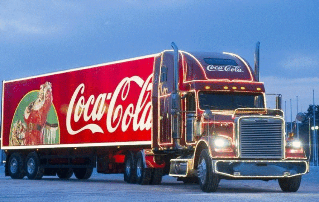 The Santa Coca Cola truck