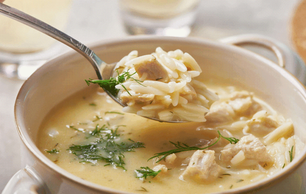 Recipe For Egg Lemon Soup - Avgolemono