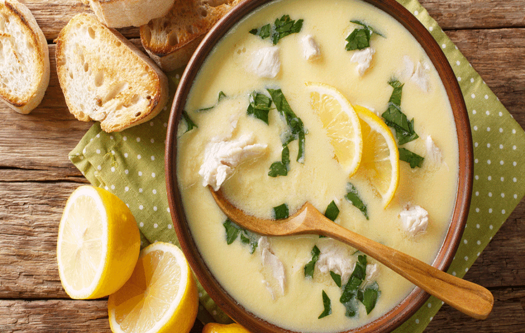 Cypriot Egg & Lemon Soup Avgolemono
