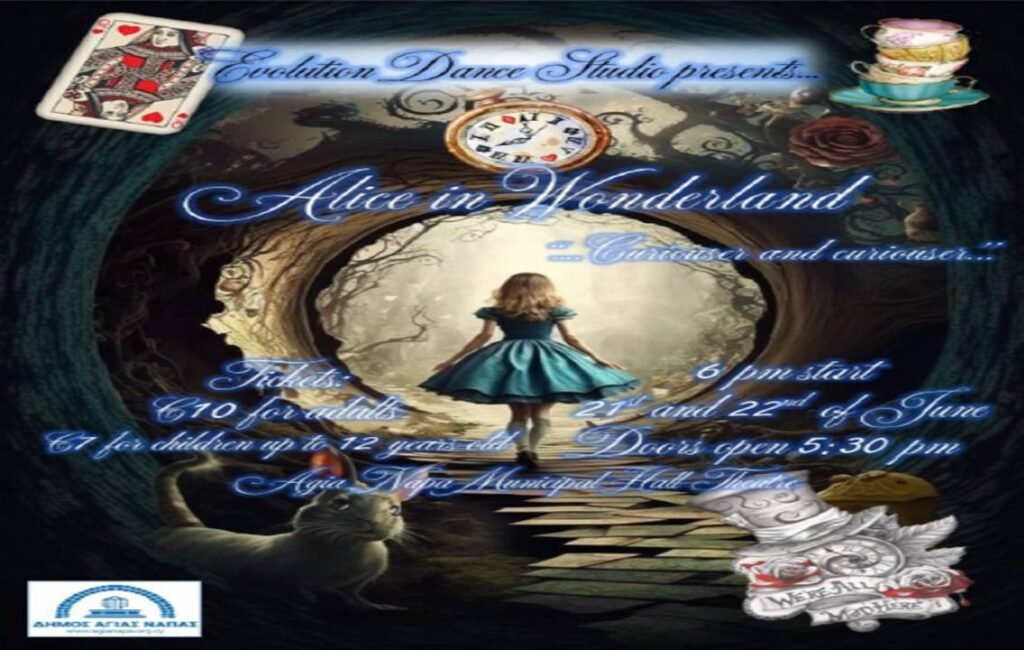 Evolution Dance Studi Presents Alice In Wonderland This Summer In Ayia Napa's Municipal Theatre