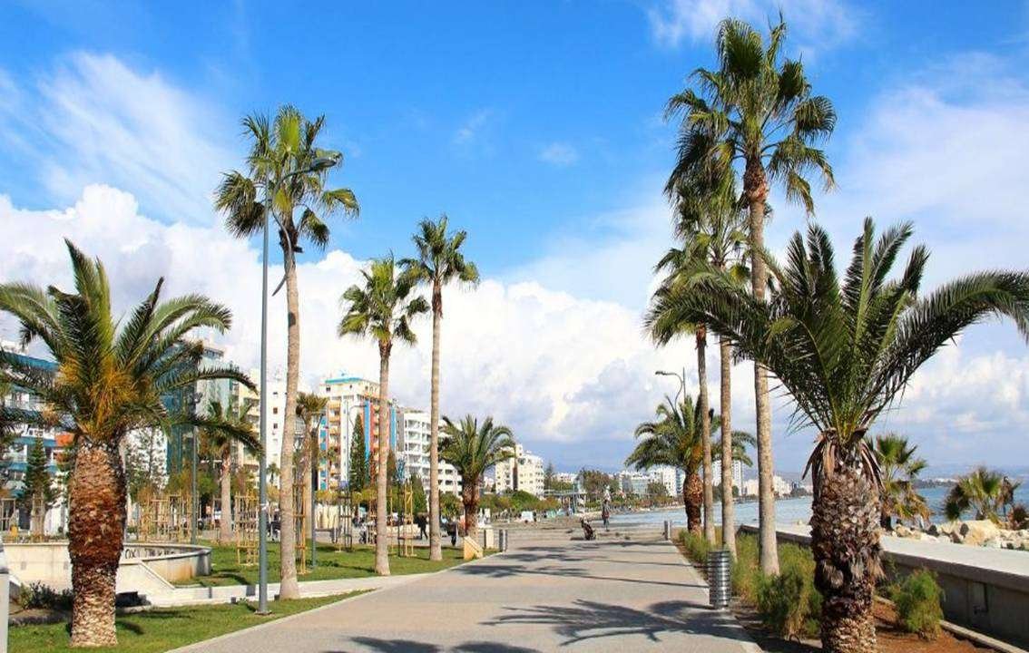 The Molos Seafront Promenade In Limassol Cyprus