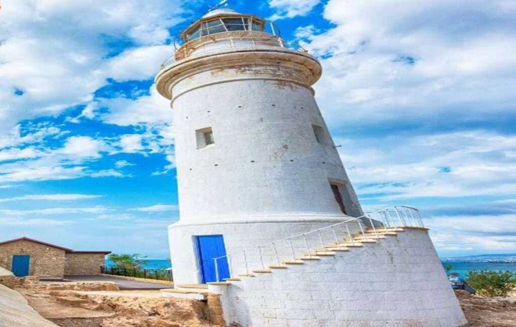 The Paphos Lighthouse Near The Medieval Castle