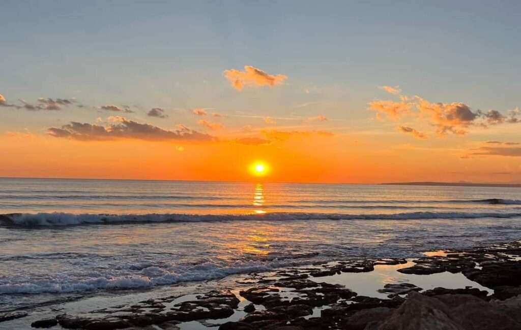 A Typical Cyprus Sunset On The Coast