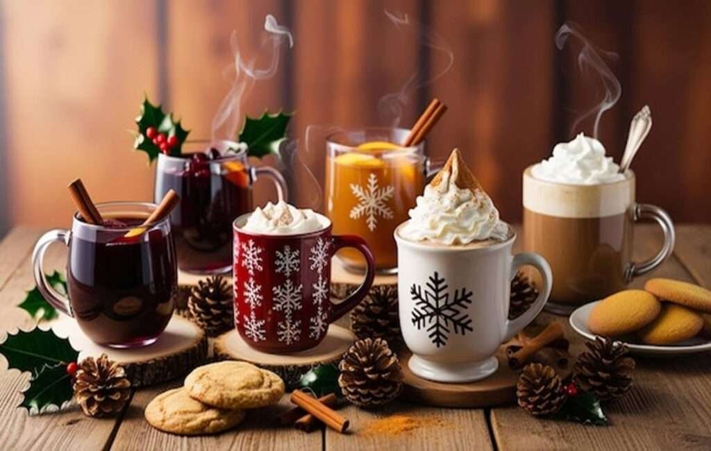 Mulled Wine Or Hot Chocolate At The Ayian Napa Christmas Village In Cyprus