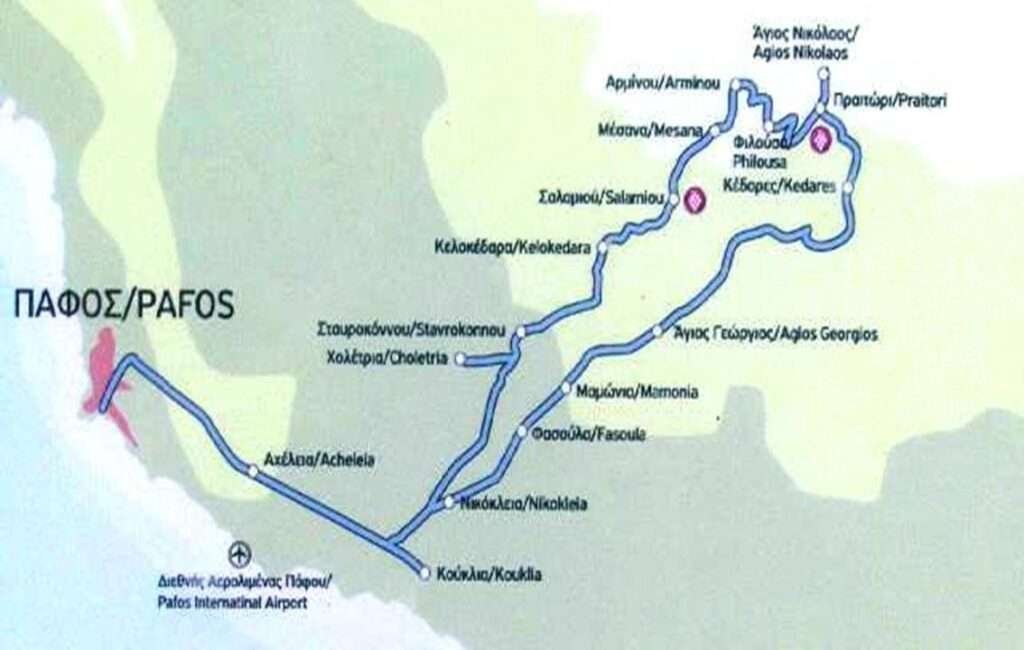 A Map Of The Diarizos Valley