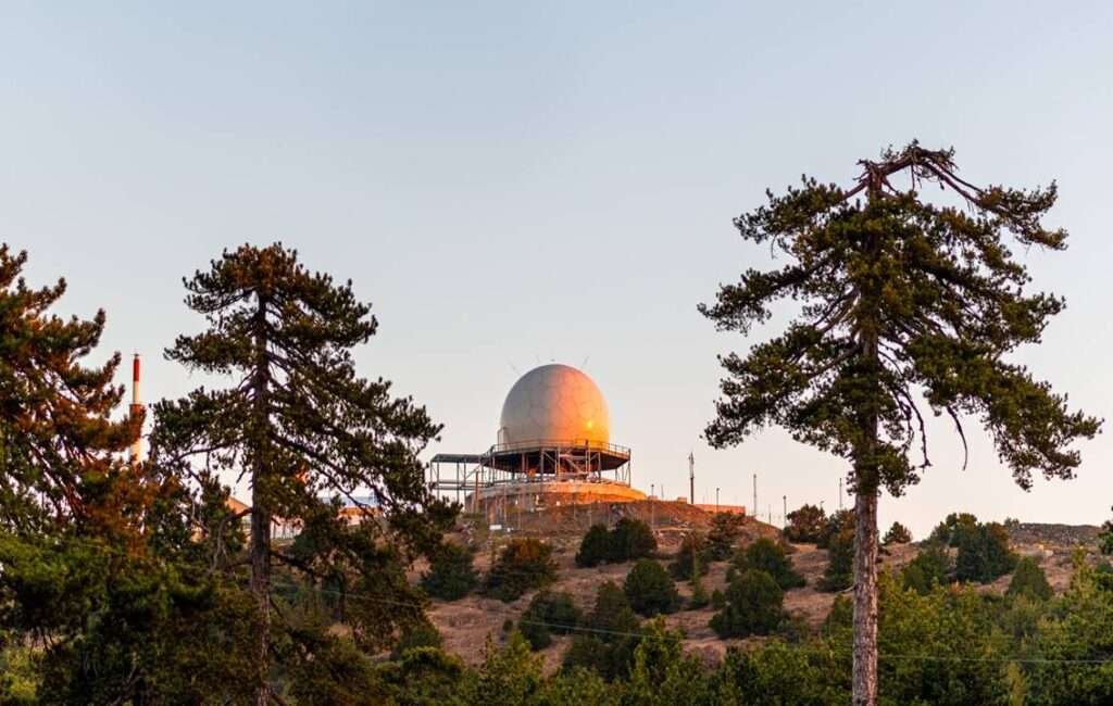 Mount Olympus In The Troodos Mountains Cyprus