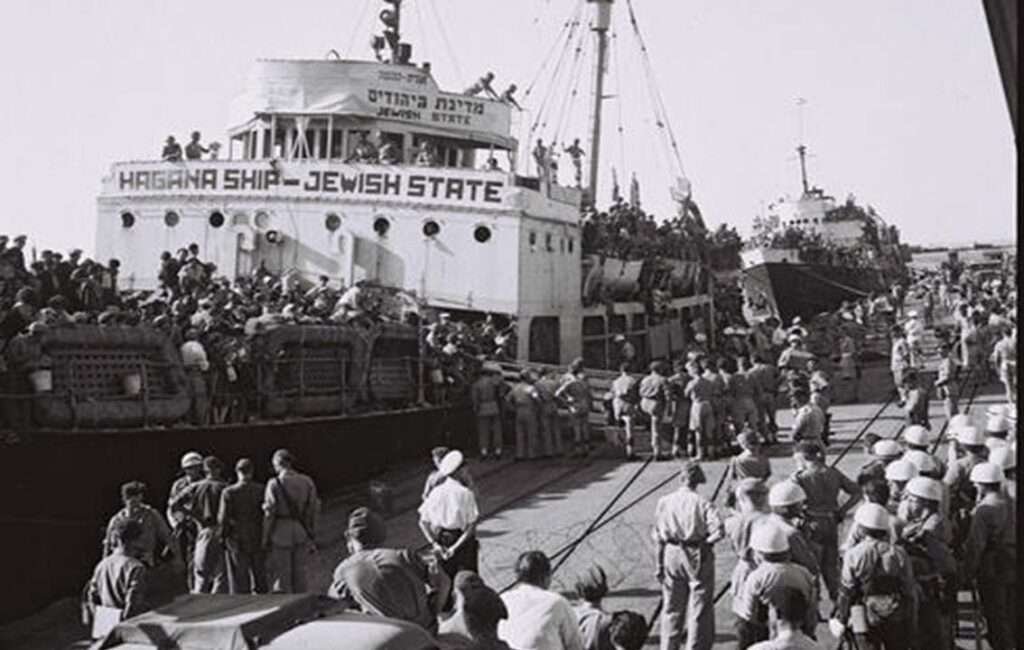 One Of The Many Ships That Carried Jewish Refugees To Cyprus