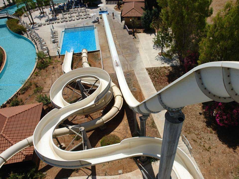 A Dramatic Drop At The Fasouri Watermania Waterpark In Limassol Cypruus