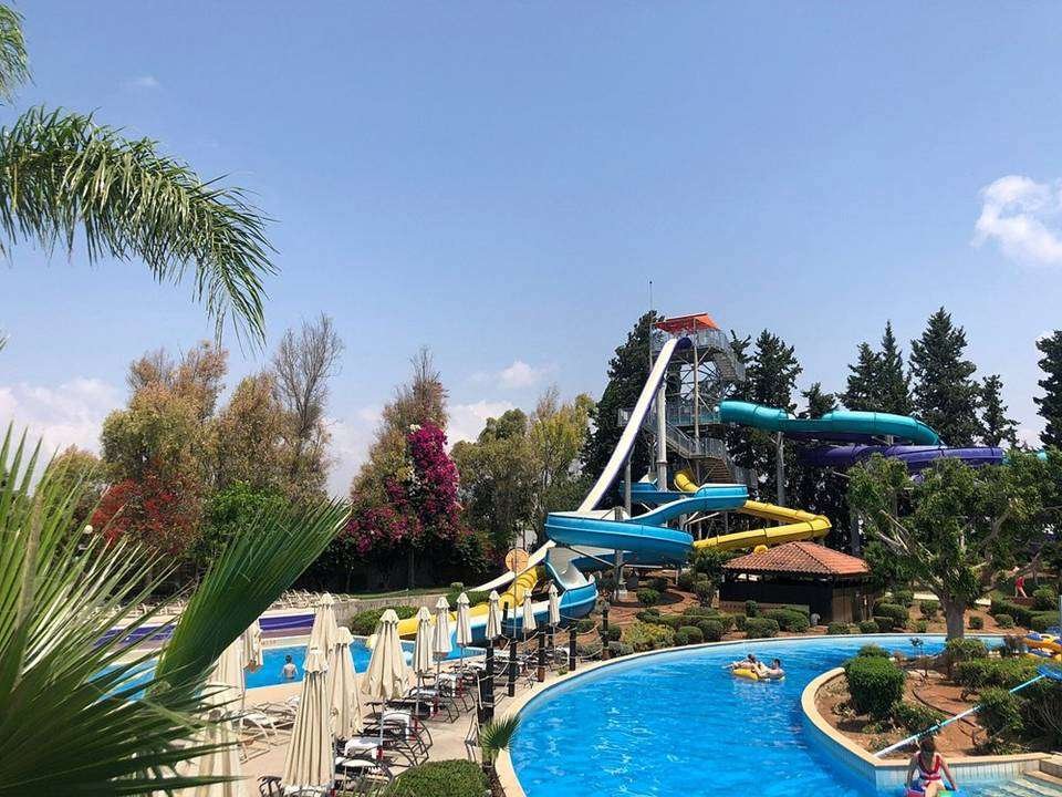 Several Different Waterr Rides At Fasouuri Watermania Waterpark In Limassol Cyprus