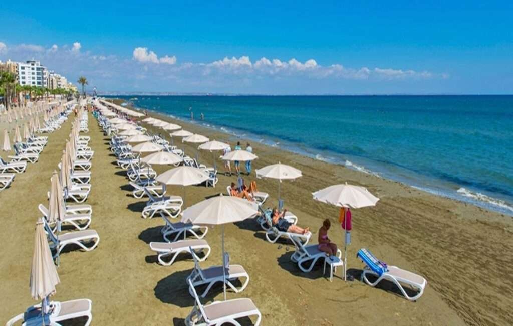 Daily Sunbed And Umbrellas Hire Available At Mackenzie Beach In Larnaca, Cyprus