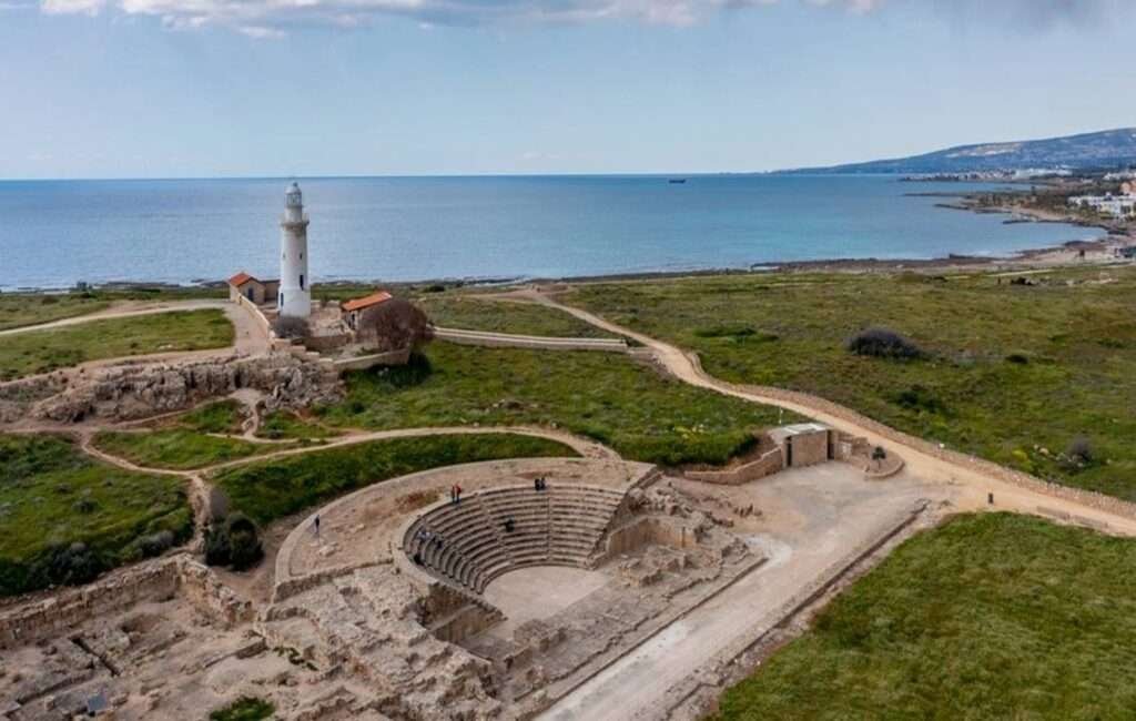 The Paphos Lighthouse In The Paphos Archaeological Park Cyprus