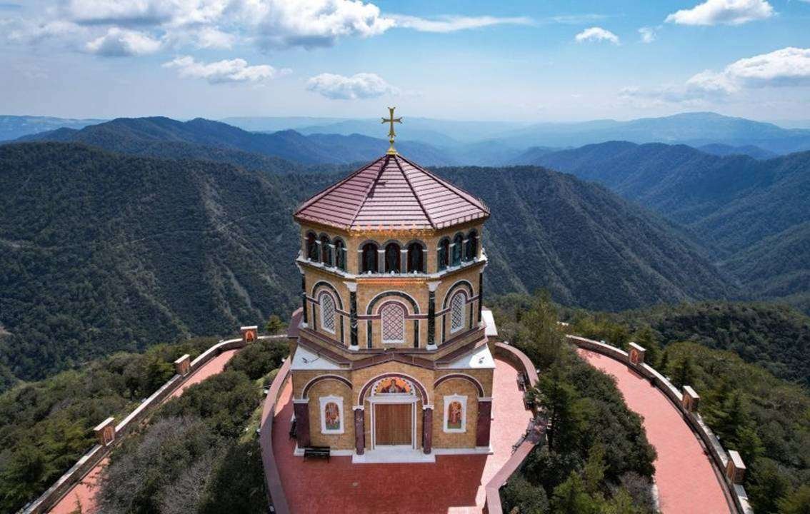 Kykkos Monastery In The Troodos Mountains In Cyprus