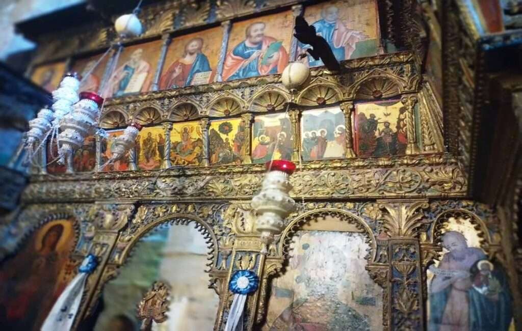The Icons Of Angeloktisti Church In The Village Of Kiti In Cyprus