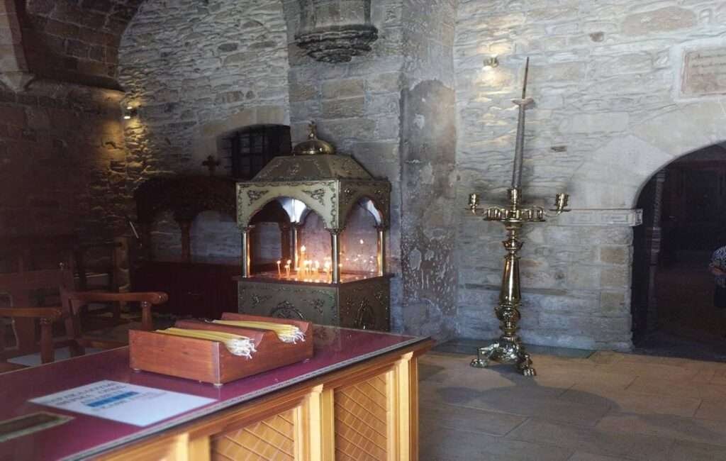 The Interior Of The Angeloktisti Church In Cyprus