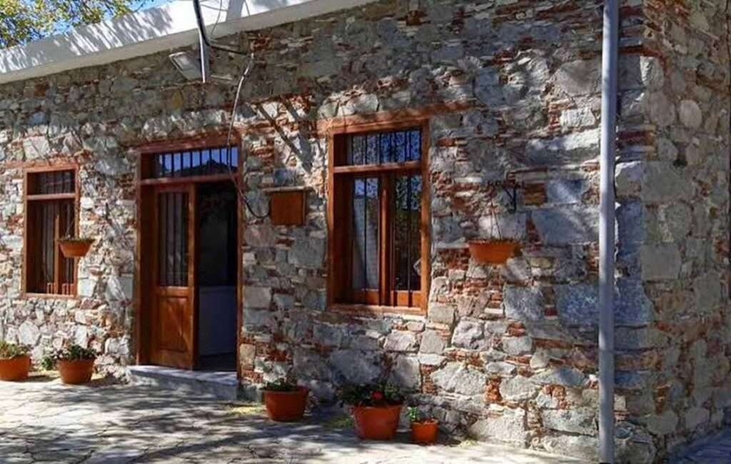 The Stone Built Houses Of The Village Of Vavatsinia In Cyprus