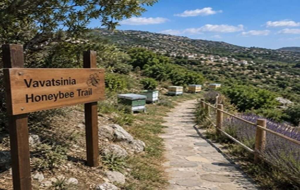 The Honey Bee Trail In The Village Of Vavatsinia