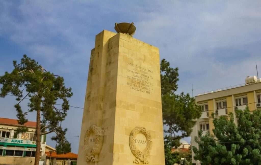 The Heroes Monument In Heroes Square In Limassol, Cyprus