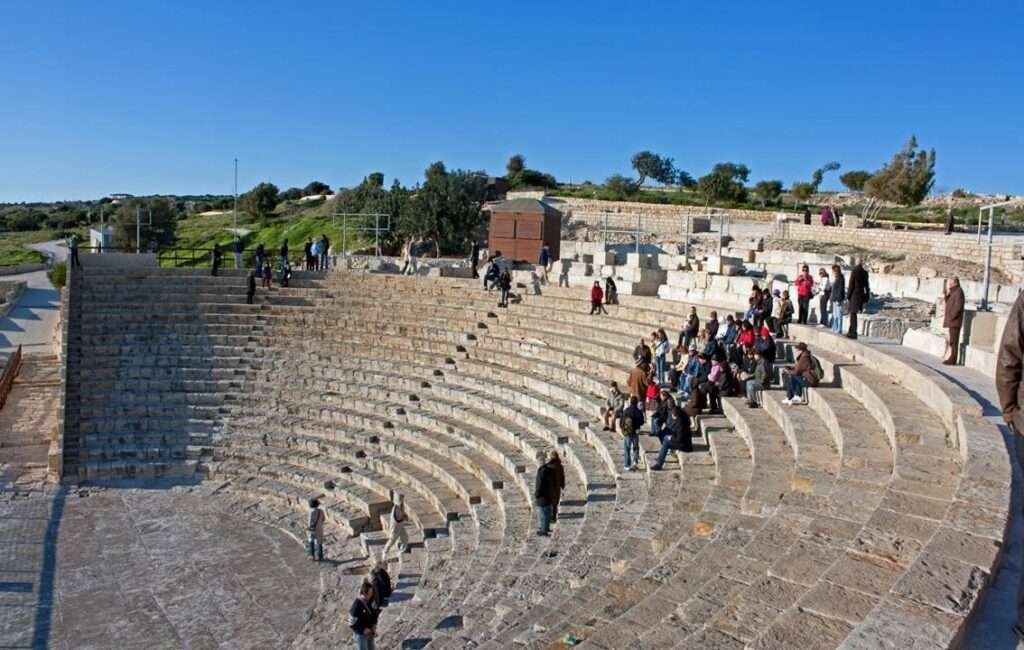 The Ancient Kourion Amphitheatre in the Limassol District Of Cyprus