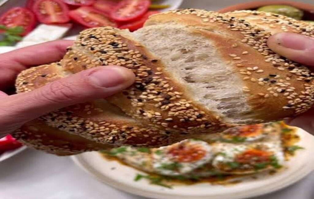 Sesame Seeded Bread, Also Known As Koulouri
