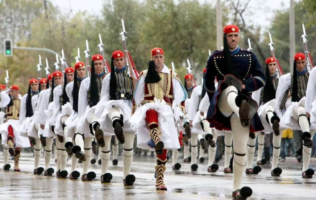 A Typical March In Cyprus On Ohi Day