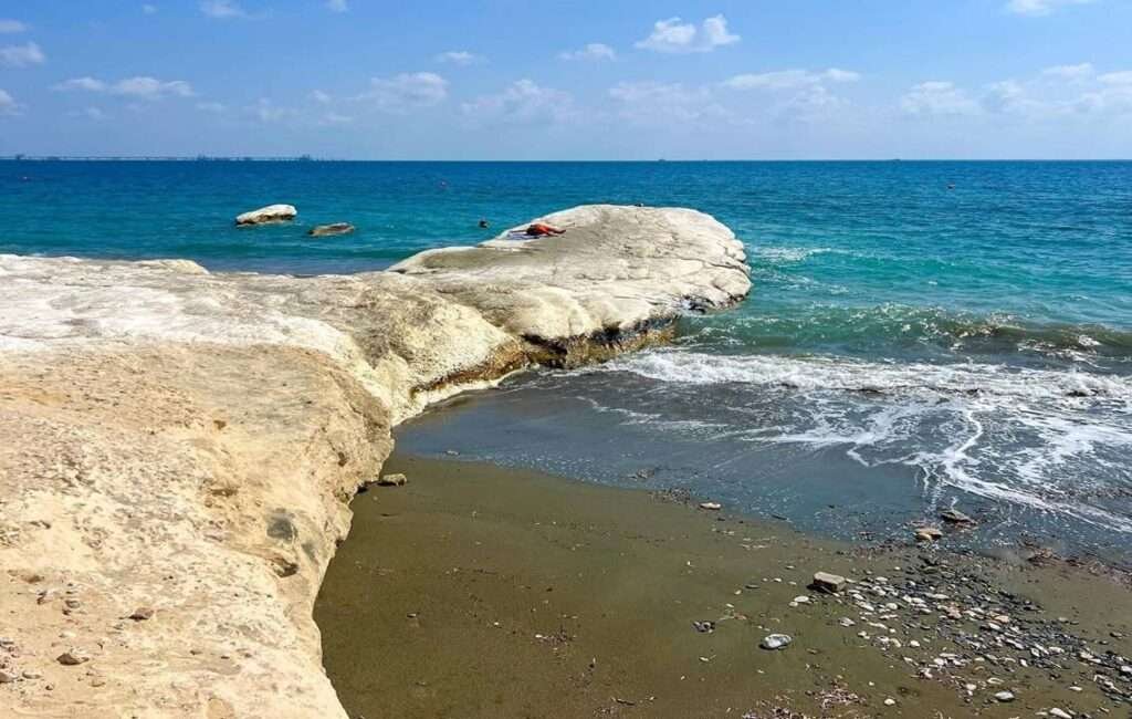 The White Cliffs Of Governor's Beach In Limassol